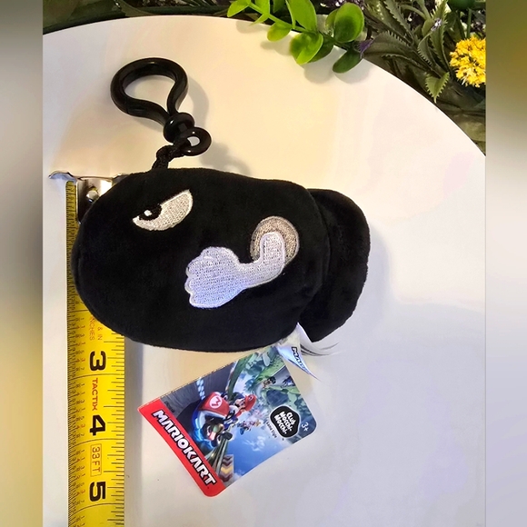 Mario Kart, Bullet Bill, Small Plush Keychain - Picture 5 of 9